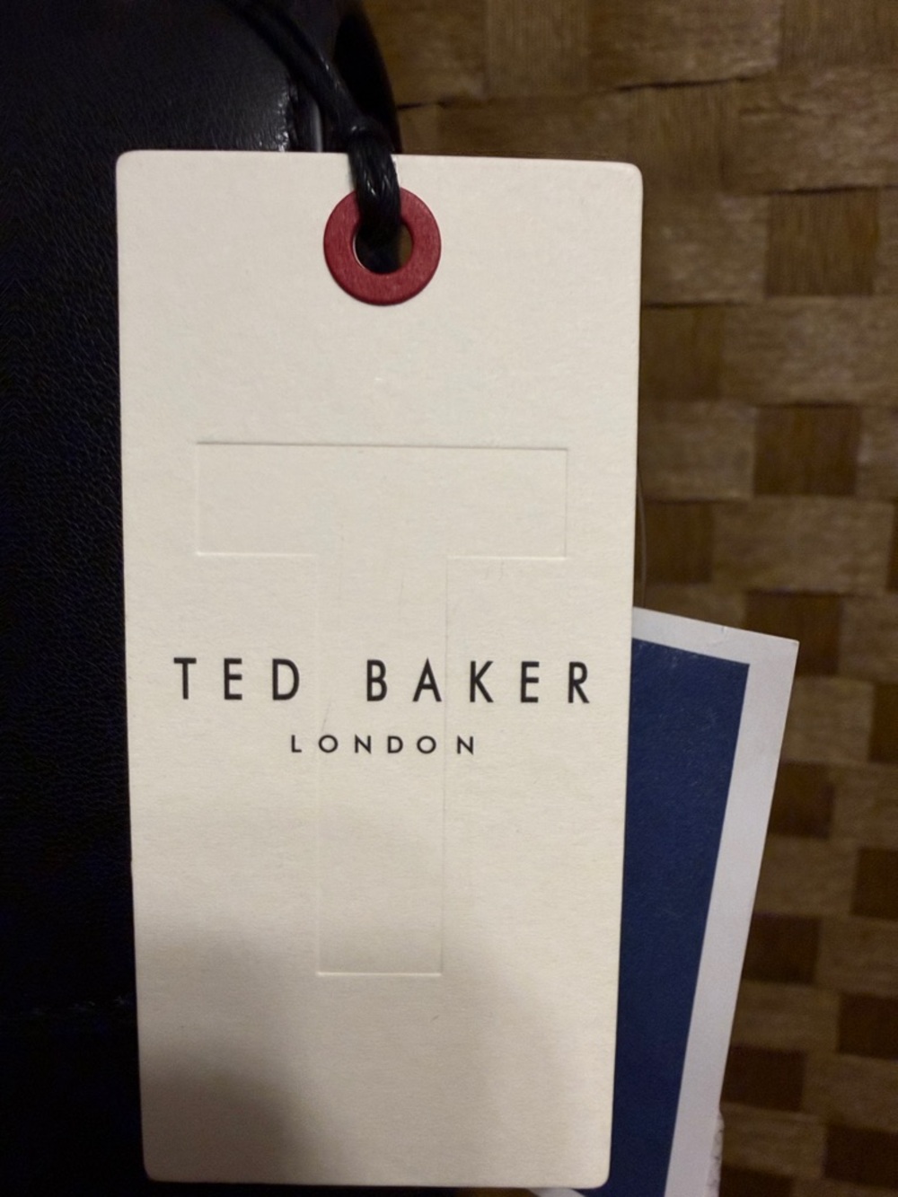 Ted Baker Black Mini Top-Handle Bag with Gold Charm - Picture 2 of 5